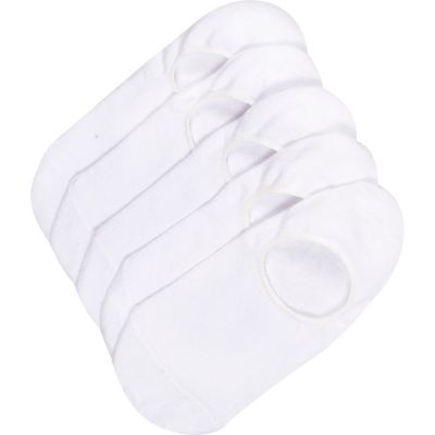 White invisible trainer socks pack